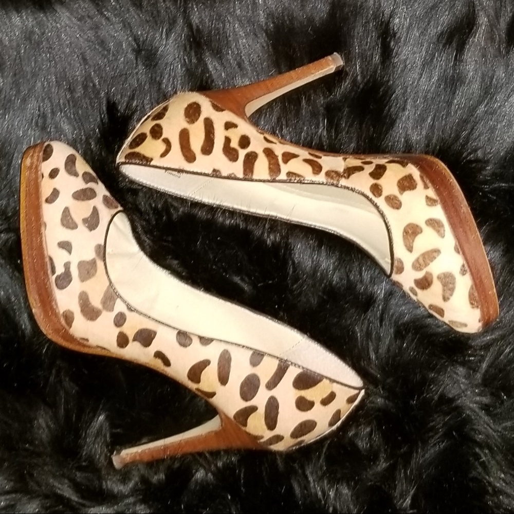 Steven by Steve Madden Leopard Print Stiletto Heel